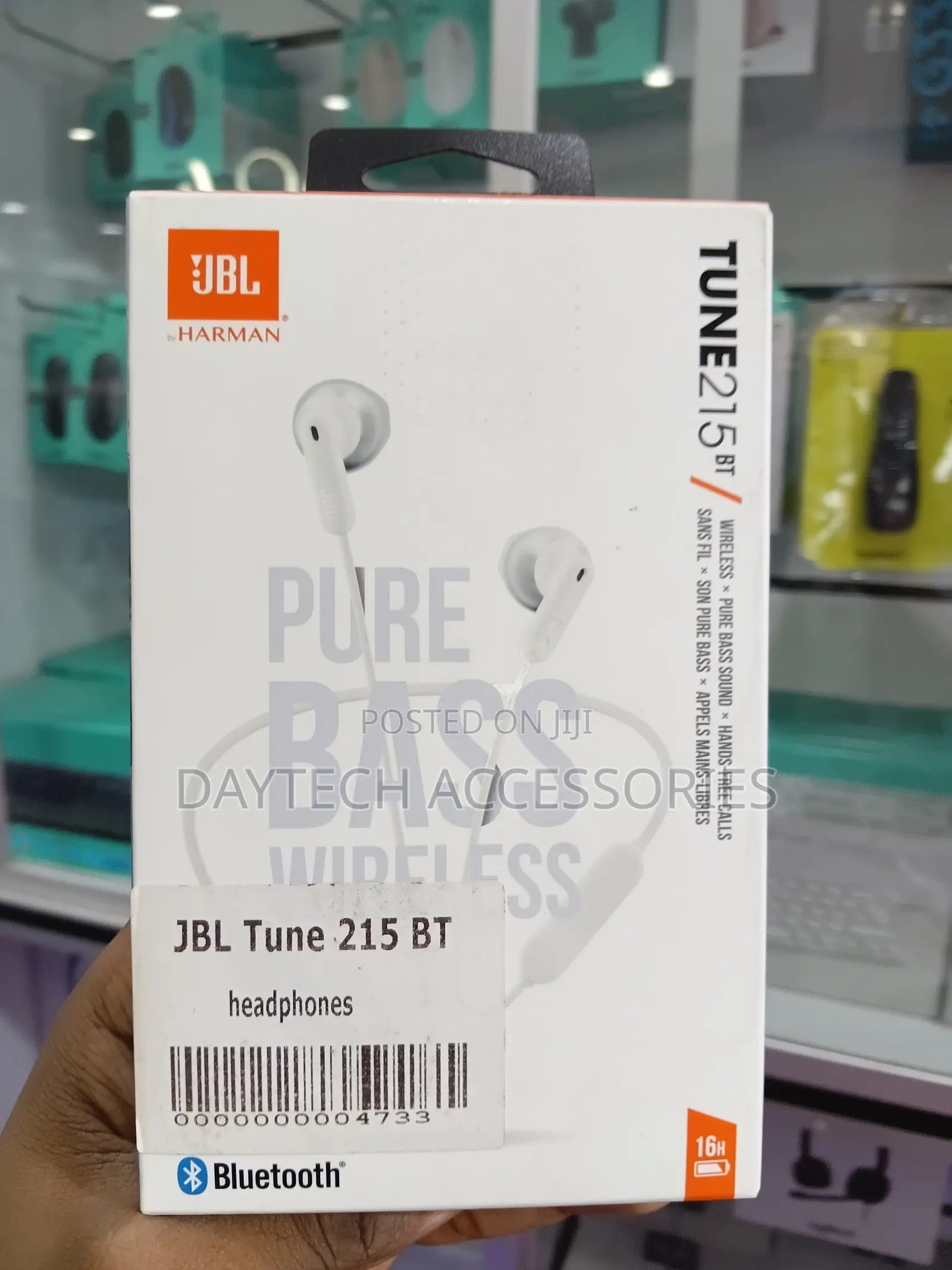 JBL Tune 235bt Wireless Earbud Headphones With Pure Bass Sound - White