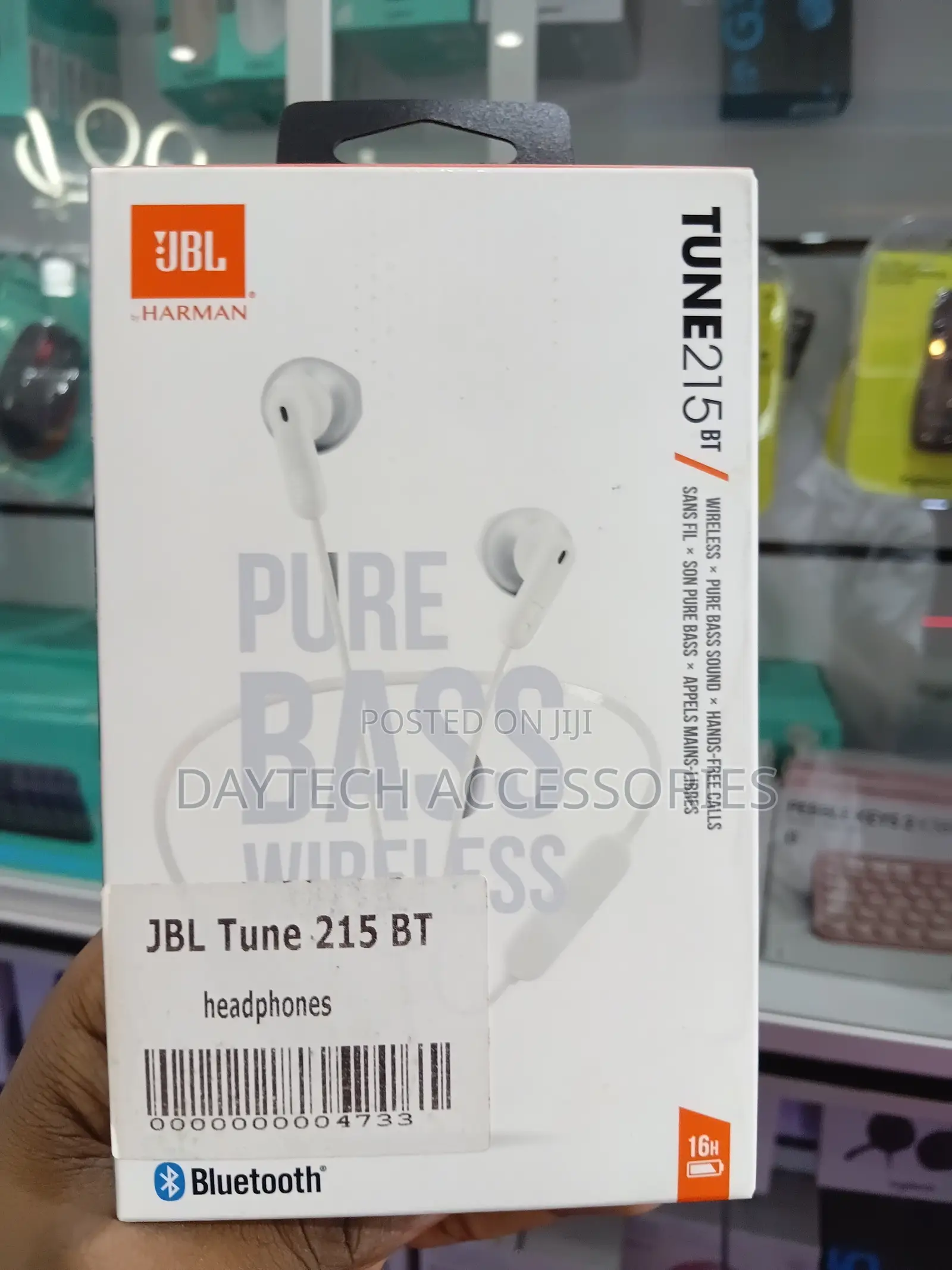 JBL Tune 235bt Wireless Earbud Headphones With Pure Bass Sound - White