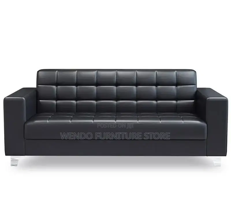 Sofas; Three Seaters Leather Offices Staff Sofa Set