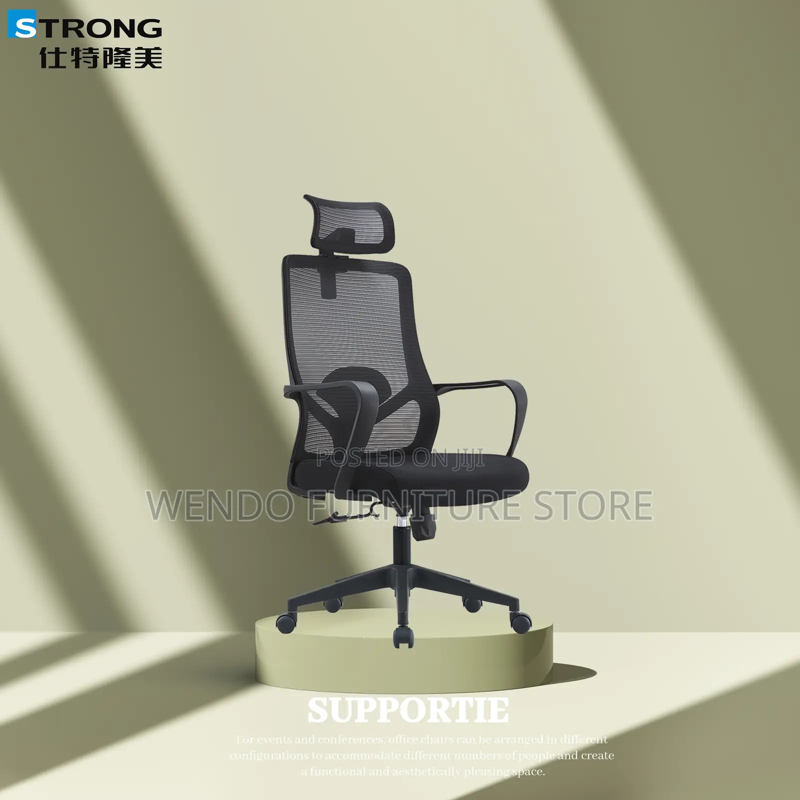 Office Chairs; High Back Ergonomic Office Chairs With Fixed Armrest