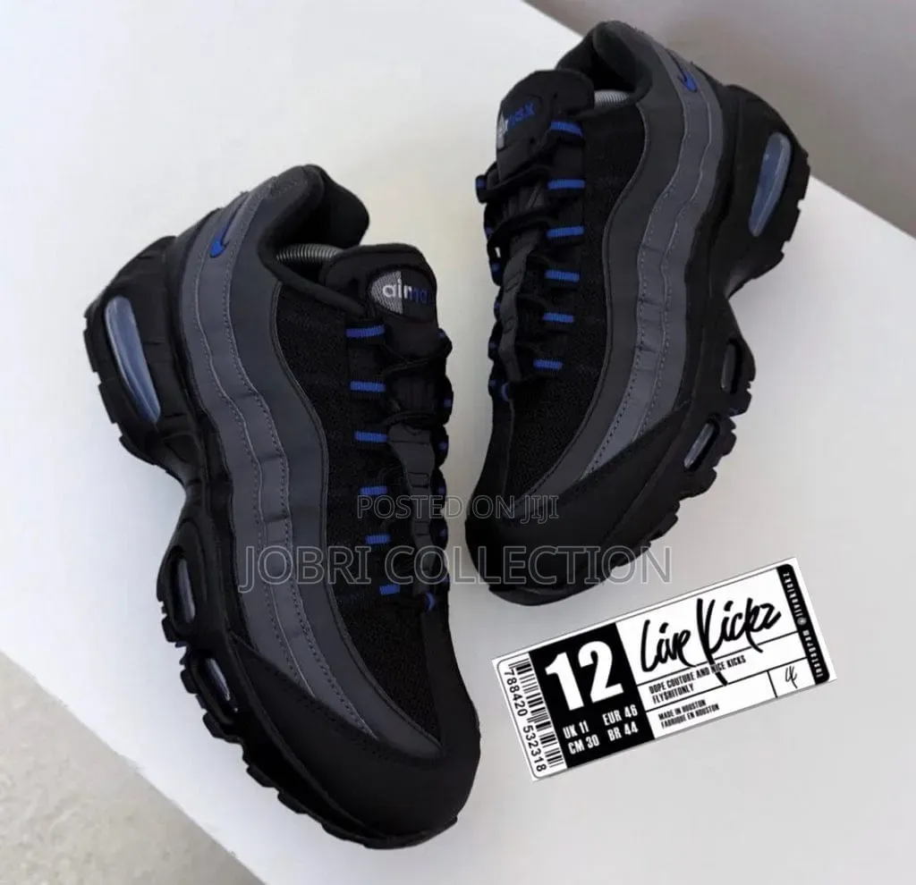 Nike Airmax 95 Black Royal Blue Sneakers