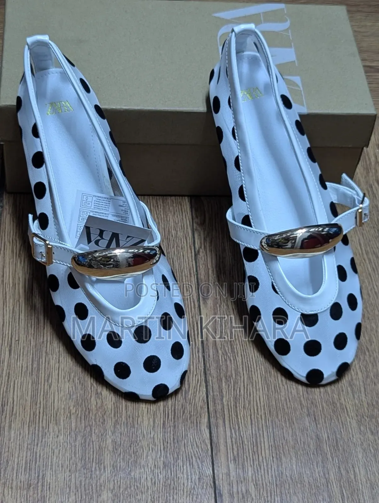 Polka Dot Clear Zara Ballerina Flats (Size 37-42)