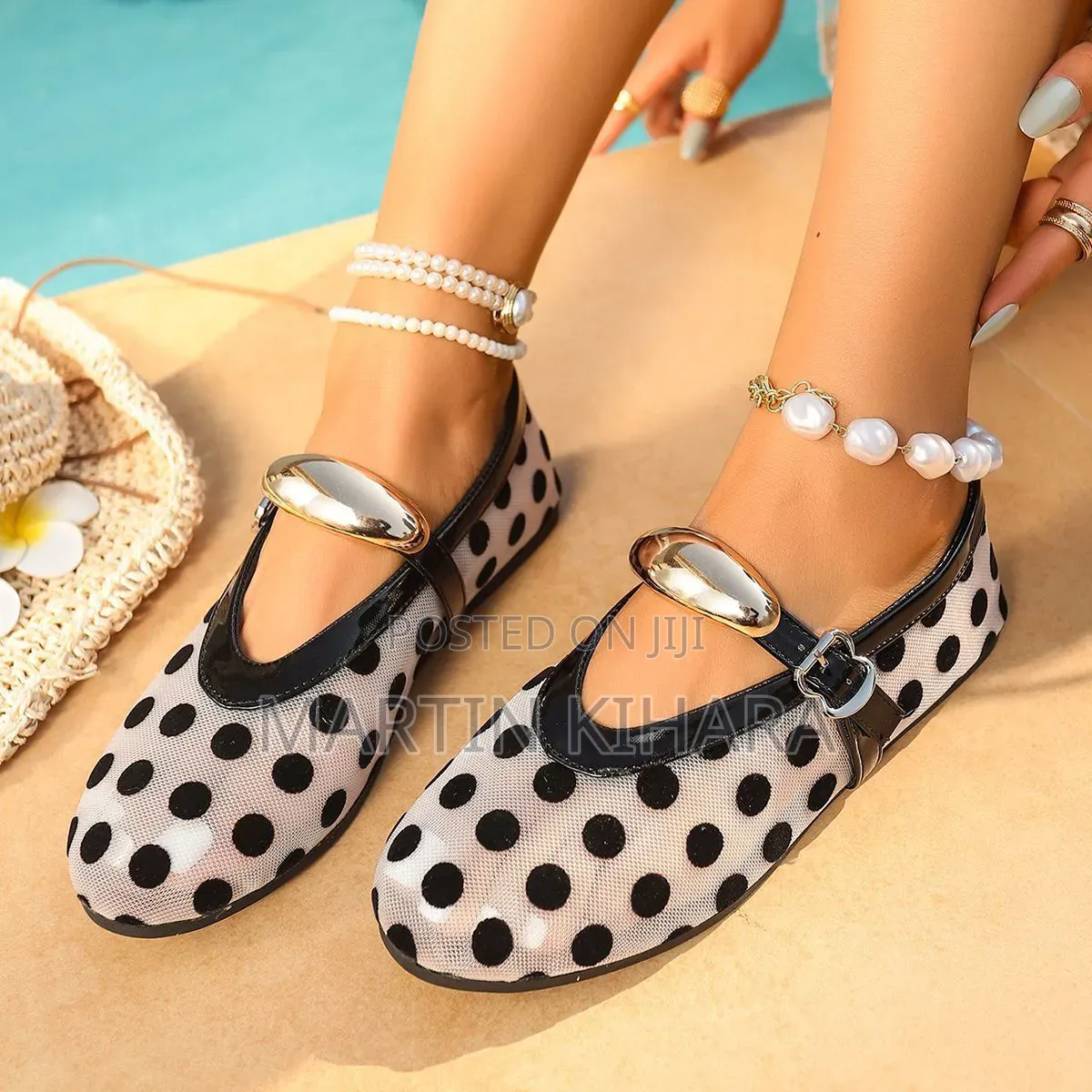 Polka Dot Clear Zara Ballerina Flats (Size 37-42)