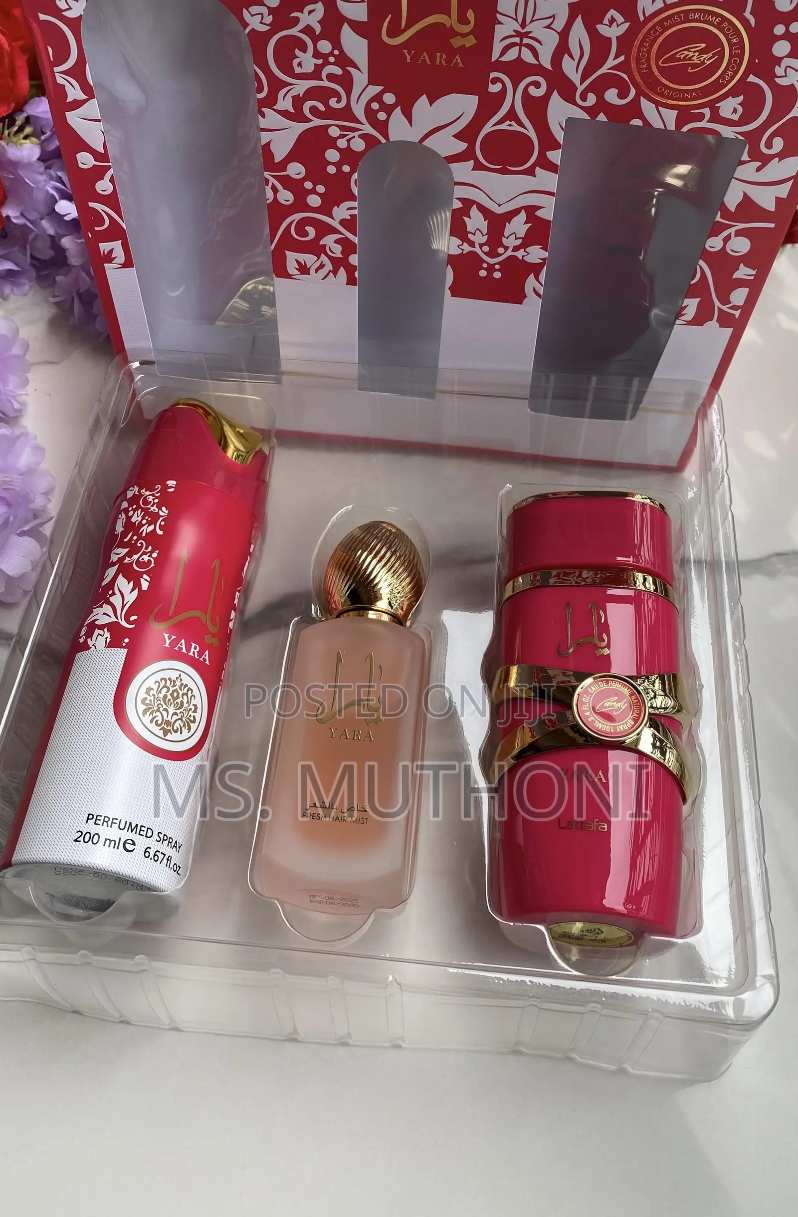 Ladies Lattafa Yara Candy Perfume Gift Set
