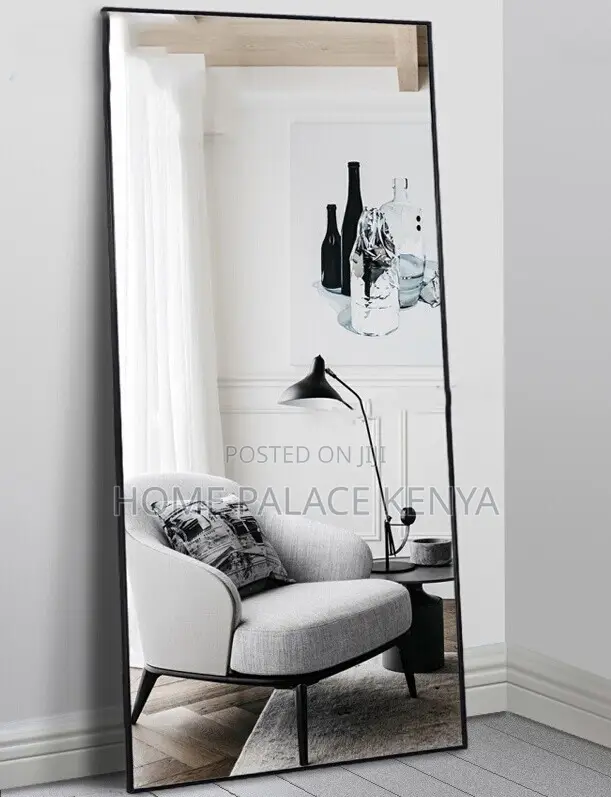 Bedroom Mirror: Full Length Floor Mirror With Aluminum Frame