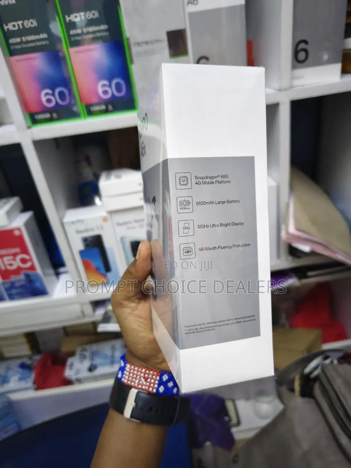 New Oppo A6x 128 GB Blue