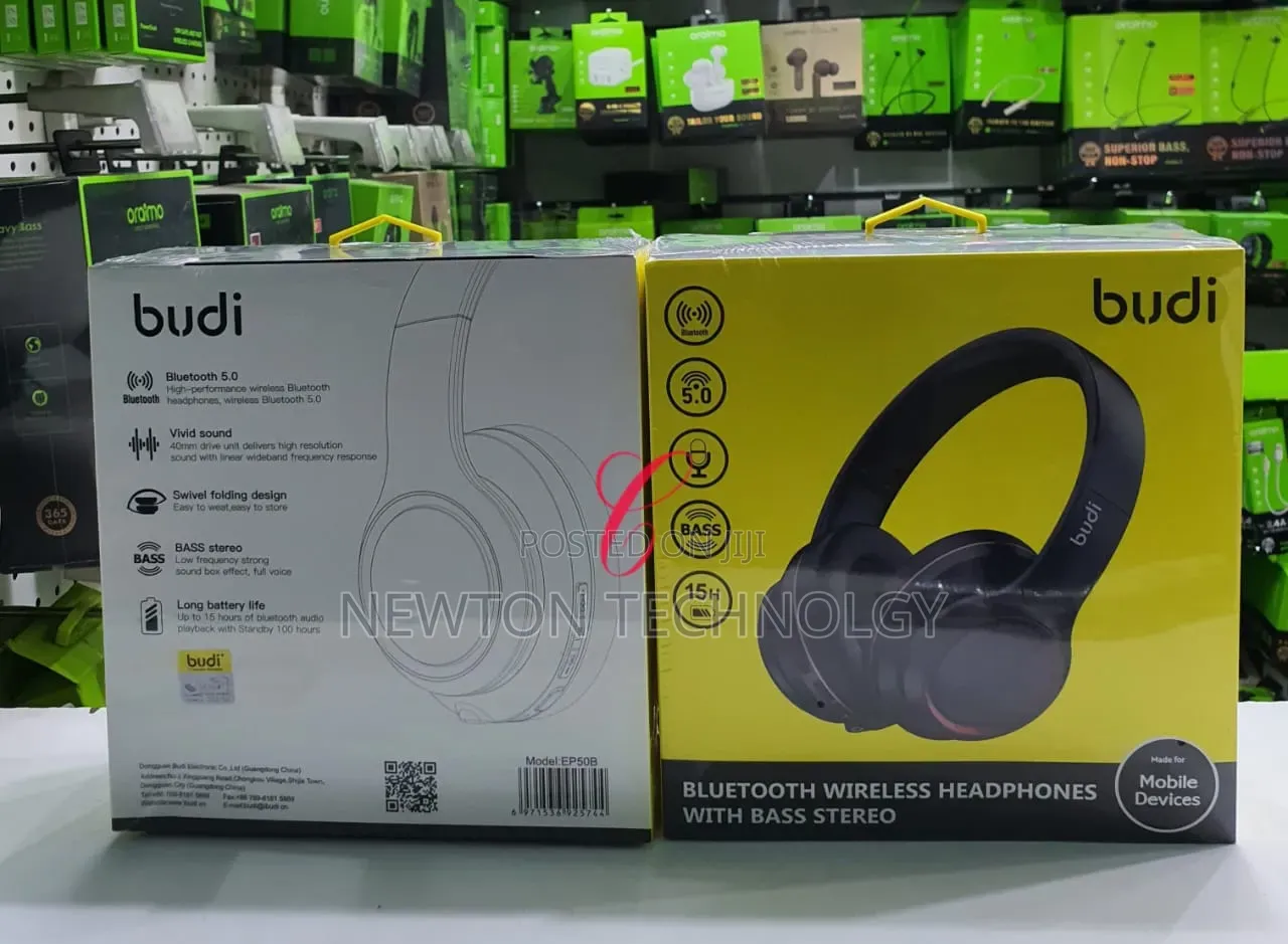 Budi Ep50b Bluetooth Wireless Headphones With Bass