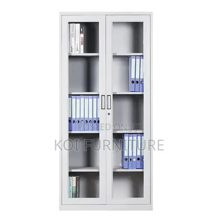 Office Cabinet; Two Doors Glass DKD Structure Cabinet