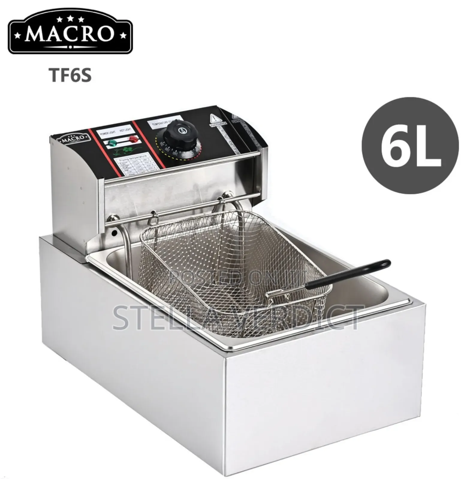 6 Litres Nunix Macro Single Fryer