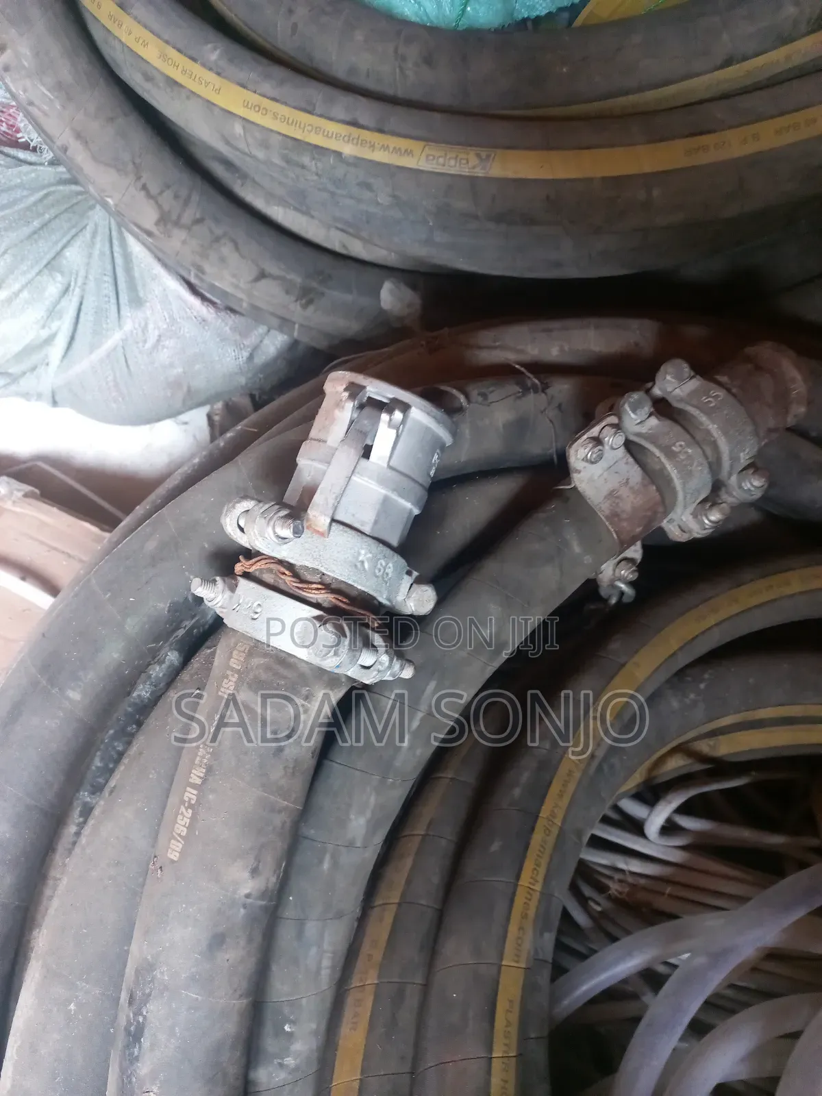 60m Mortar Pumping Hose for Rendering Machine 2" 1.5" With Coupling