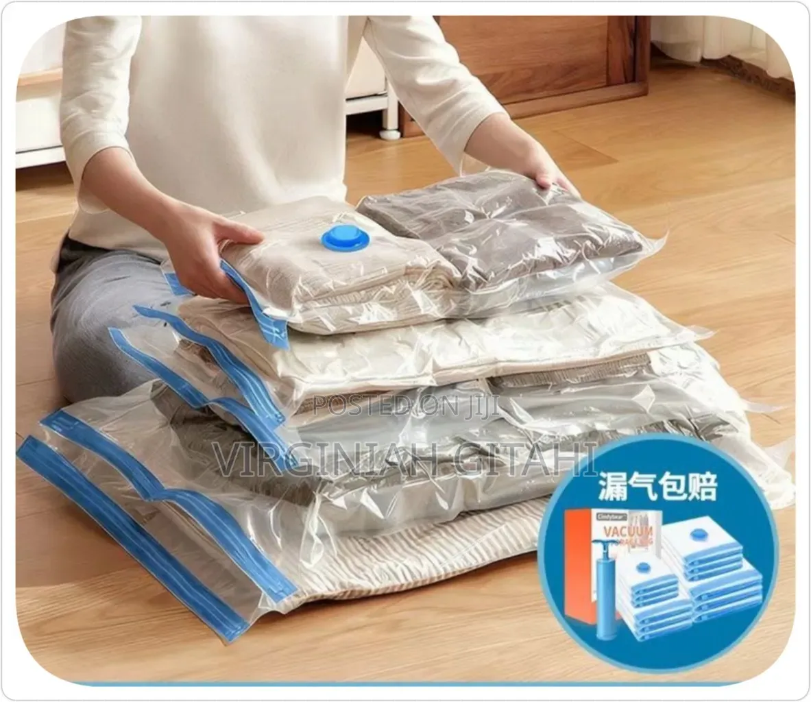 Set Contains 5vacuum Bags + 1 Pump