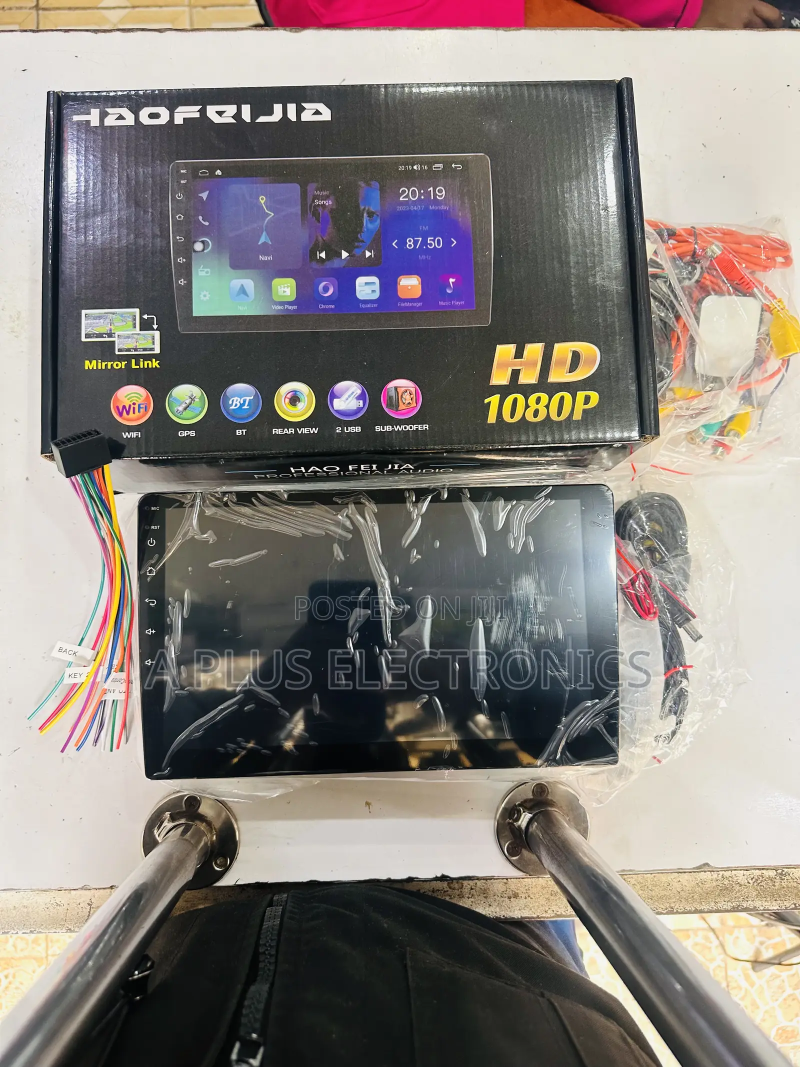Android 10 Inch (4+64gb) With Fan + Reverse Camera – Bluetooth Player