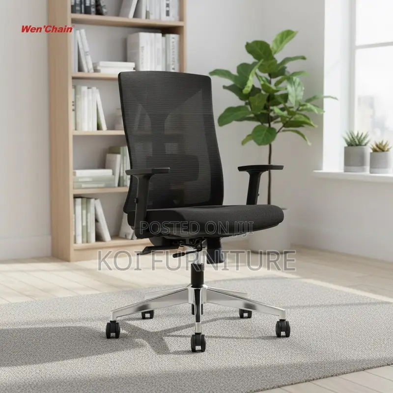 Office Chairs; Mesh Ergonomic Fabric Offie Mid Backrest Chair