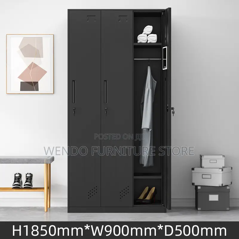 Home Bedroom Wardrobe For Stuffs Storage With Three Doors