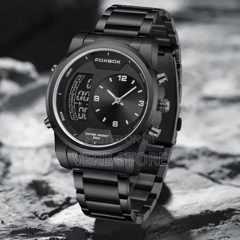 Foxbox Dual Time Gents Watch Fb0058e