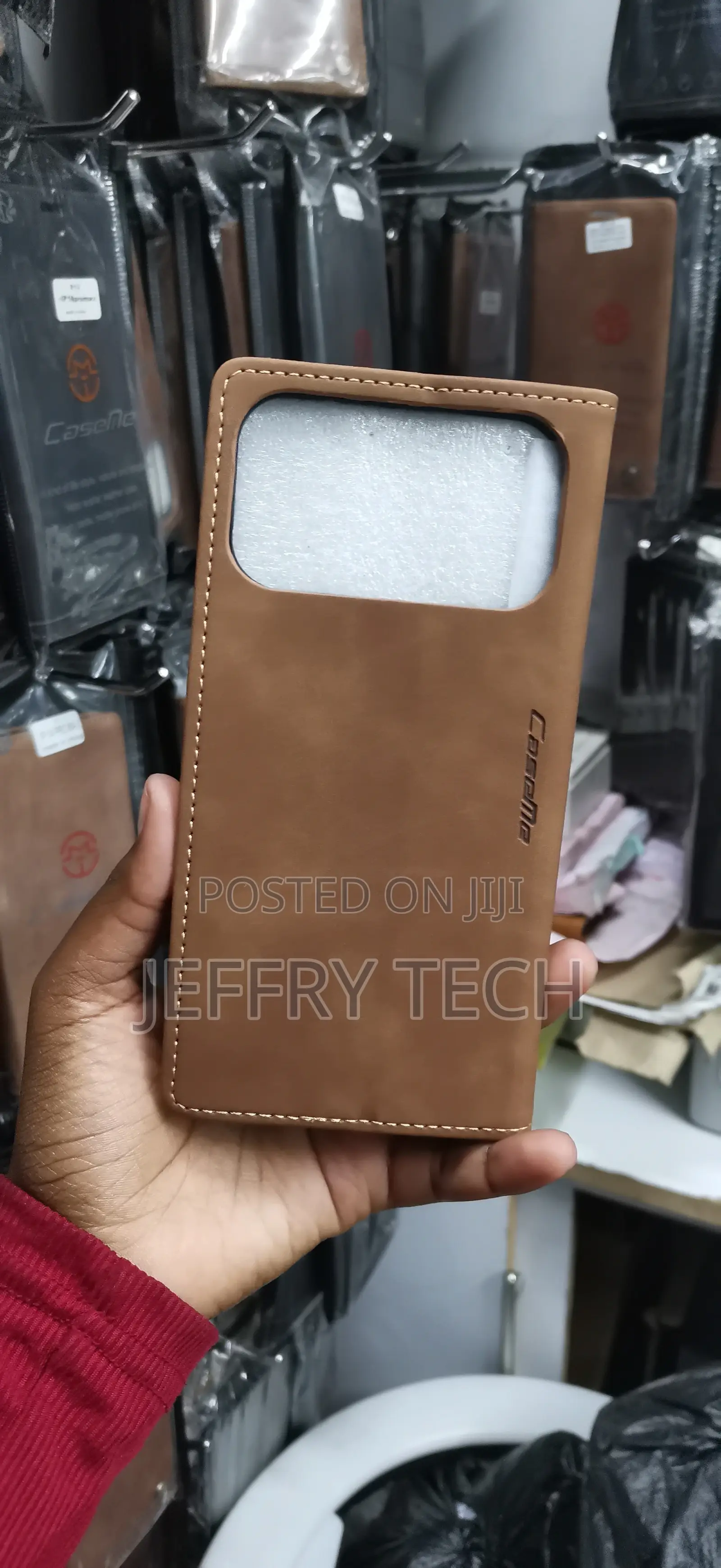 Caseme Wallet Flip Case With a Small Circular Logo Case