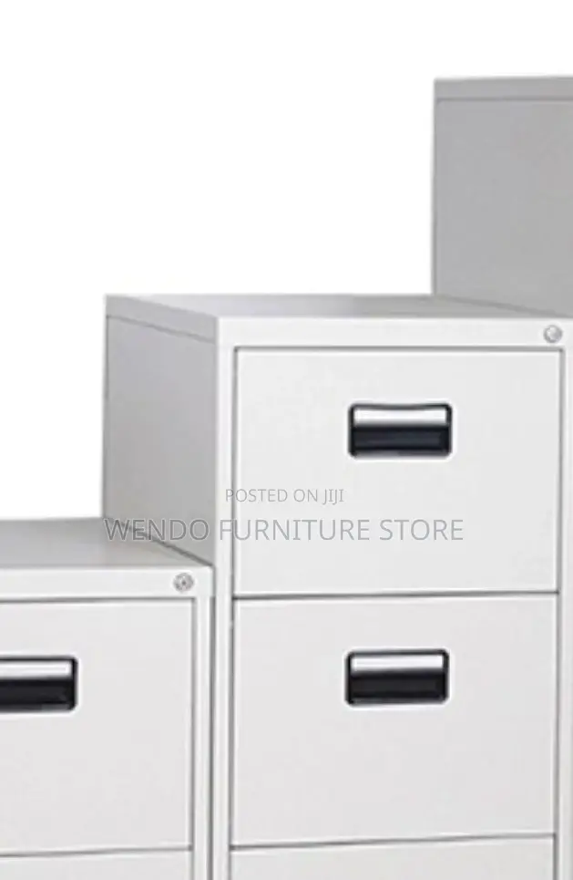 Office Cabinet; Four Drawers Steel Greyish Office Steel Cabinet