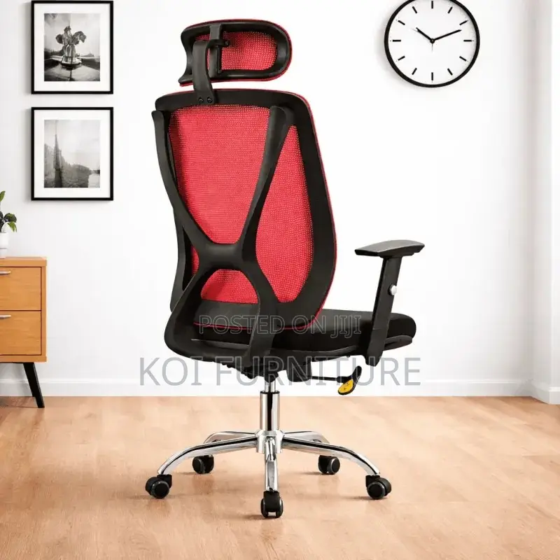 Office Chairs; High Backrest Ergonomic Swivel Office Fabric Chairs