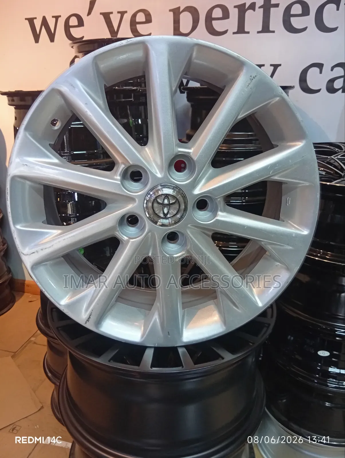 Toyota Genuine Style Alloy Wheels - Silver Multi-Spoke Rims