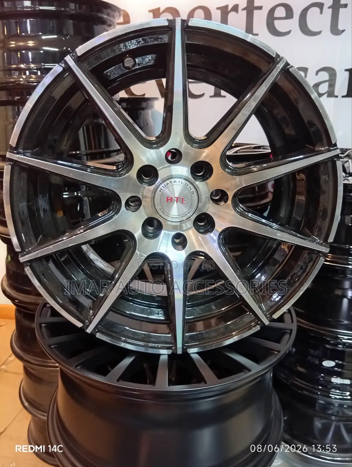 HTL 15-Inch Sport Alloy Wheels - Machined Face Car Rims