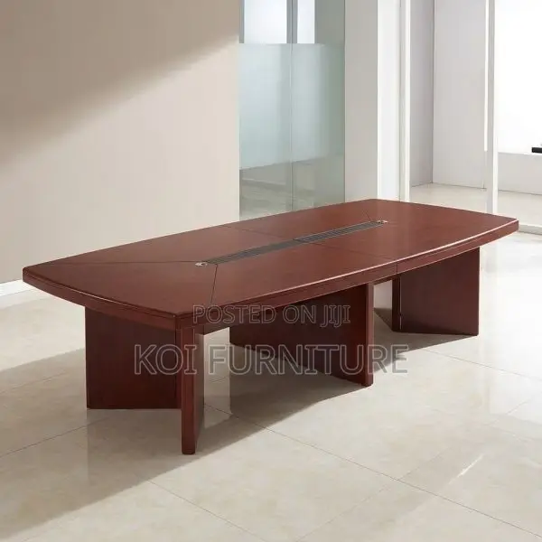 Office Table : 2.4m Mahogany-Finished Conference Table