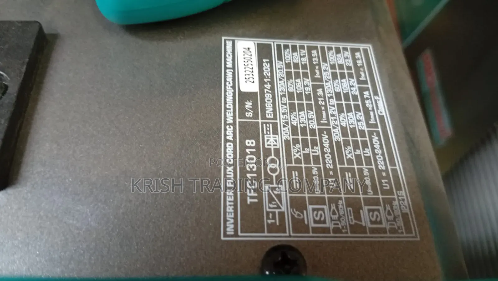 Total 130a Mig/Mma Welding Machine Fcaw Inverter Igbt