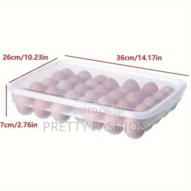 34pc Egg Tray Storage Container With Lid N