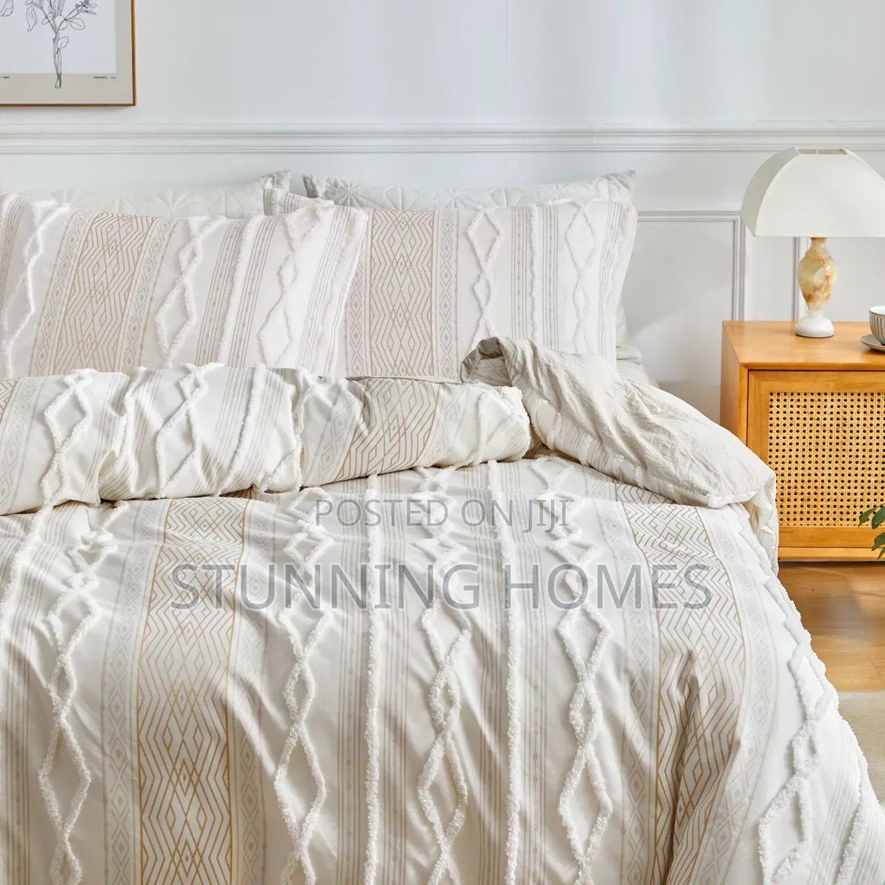 Luxurious Tufted Duvet Cover Set