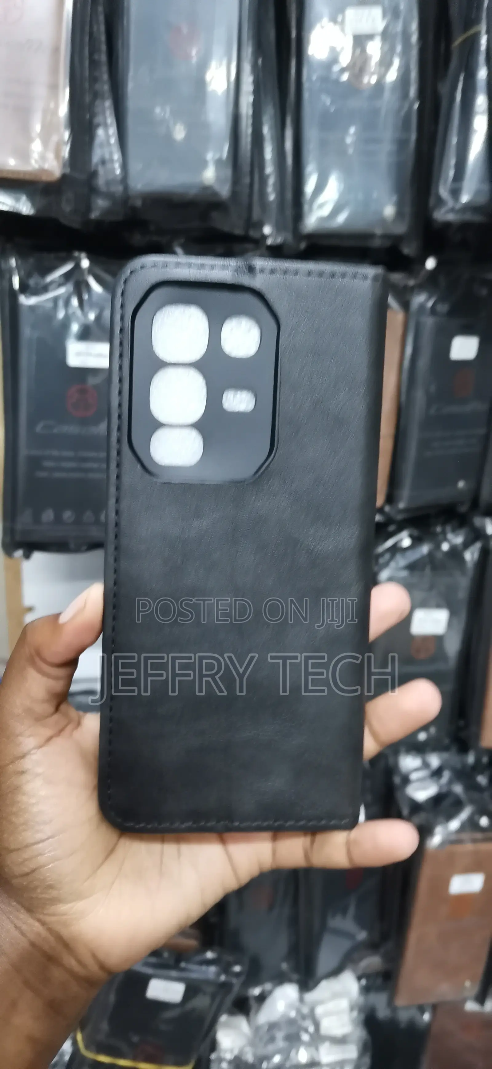 Casemeblack Wallet Flip Case Features a Textured Carbon Fiber Pattern