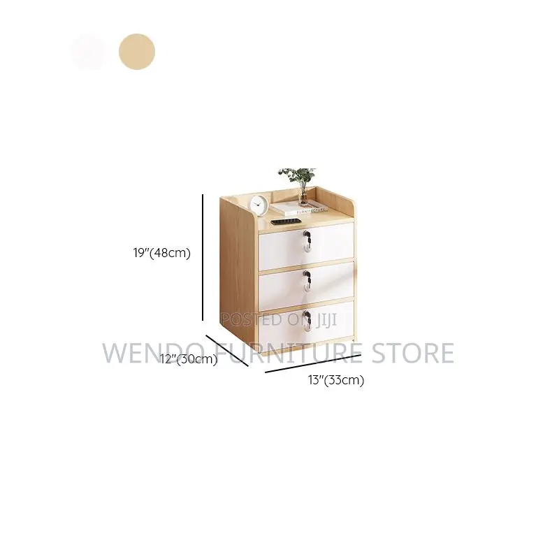 Office Cabinet; Three Drawers Wooden Office Cabinet