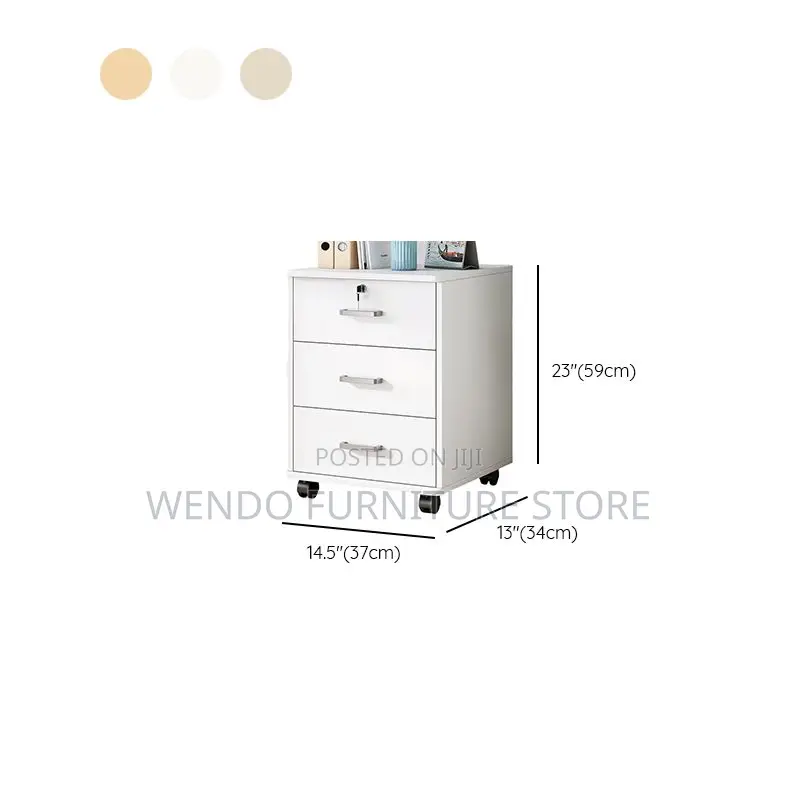 Office Cabinet; Three Drawers Wooden Office Cabinet