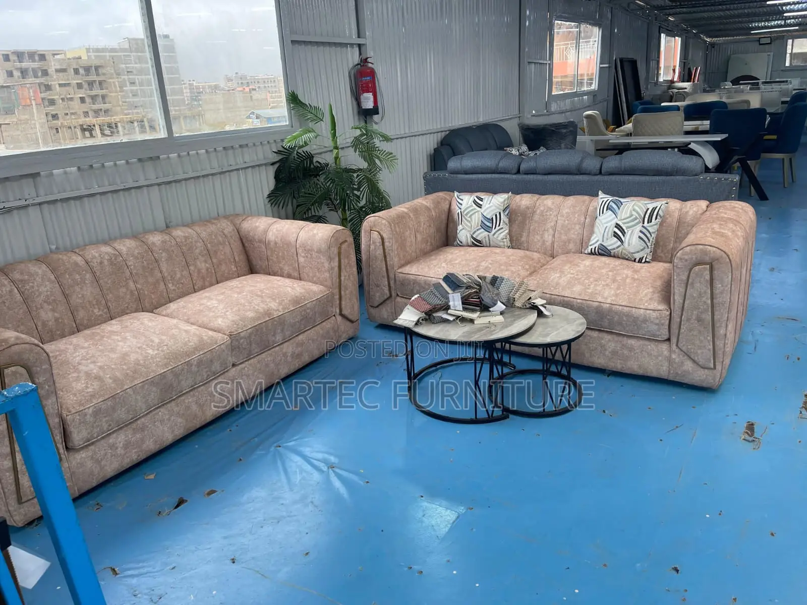 5-Seater Modern Luxury Fabric Sofa Set