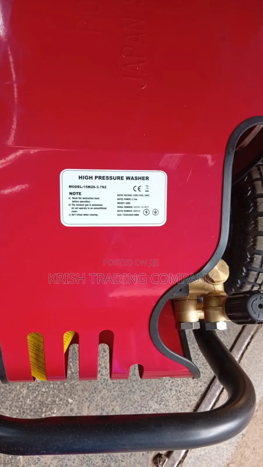 Pioneer High Pressure Washer 3450psi