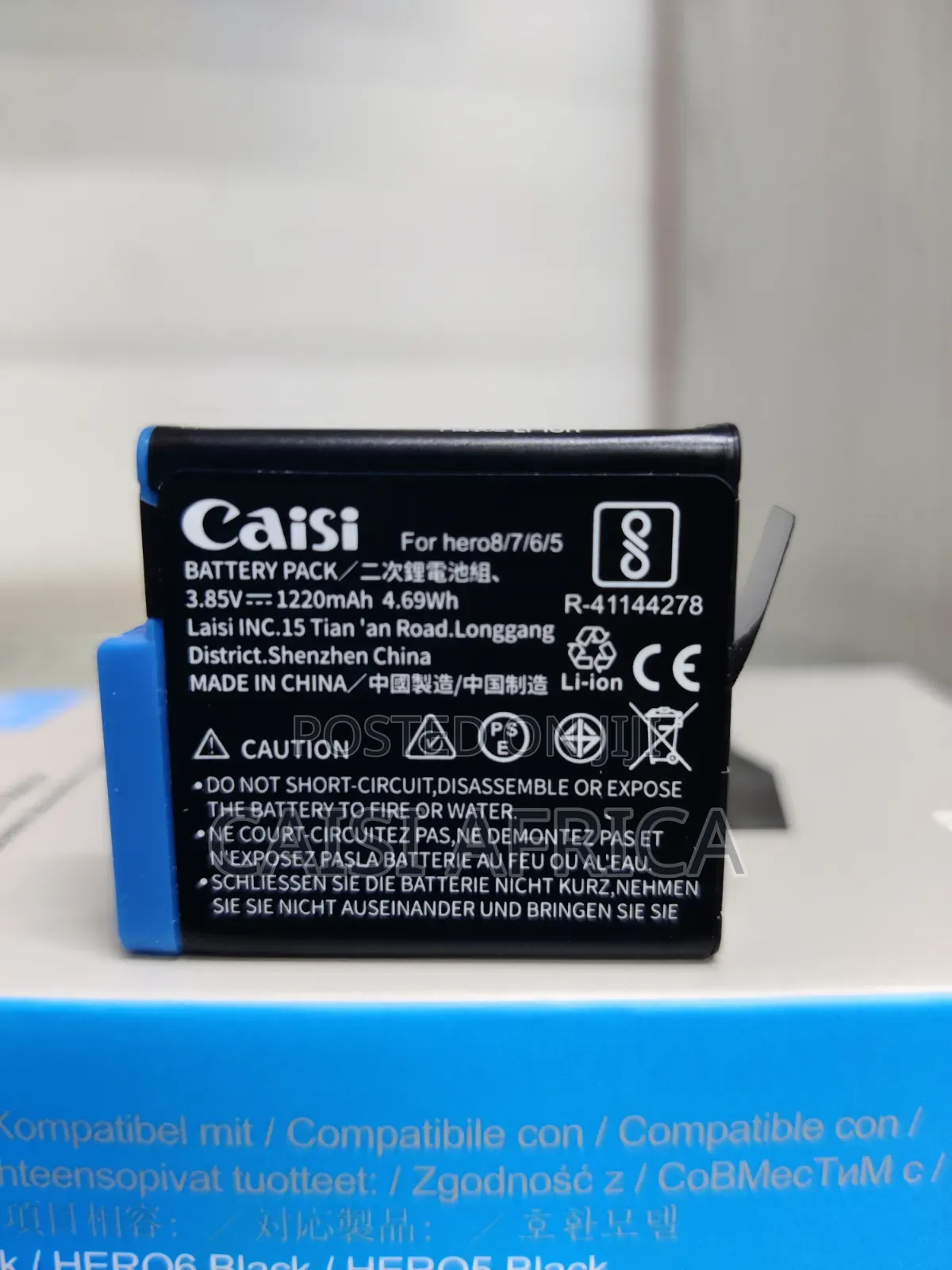 Caisi Enduro Camera Battery for Gopro Hero7 Black, Hero6 Black, Hero5
