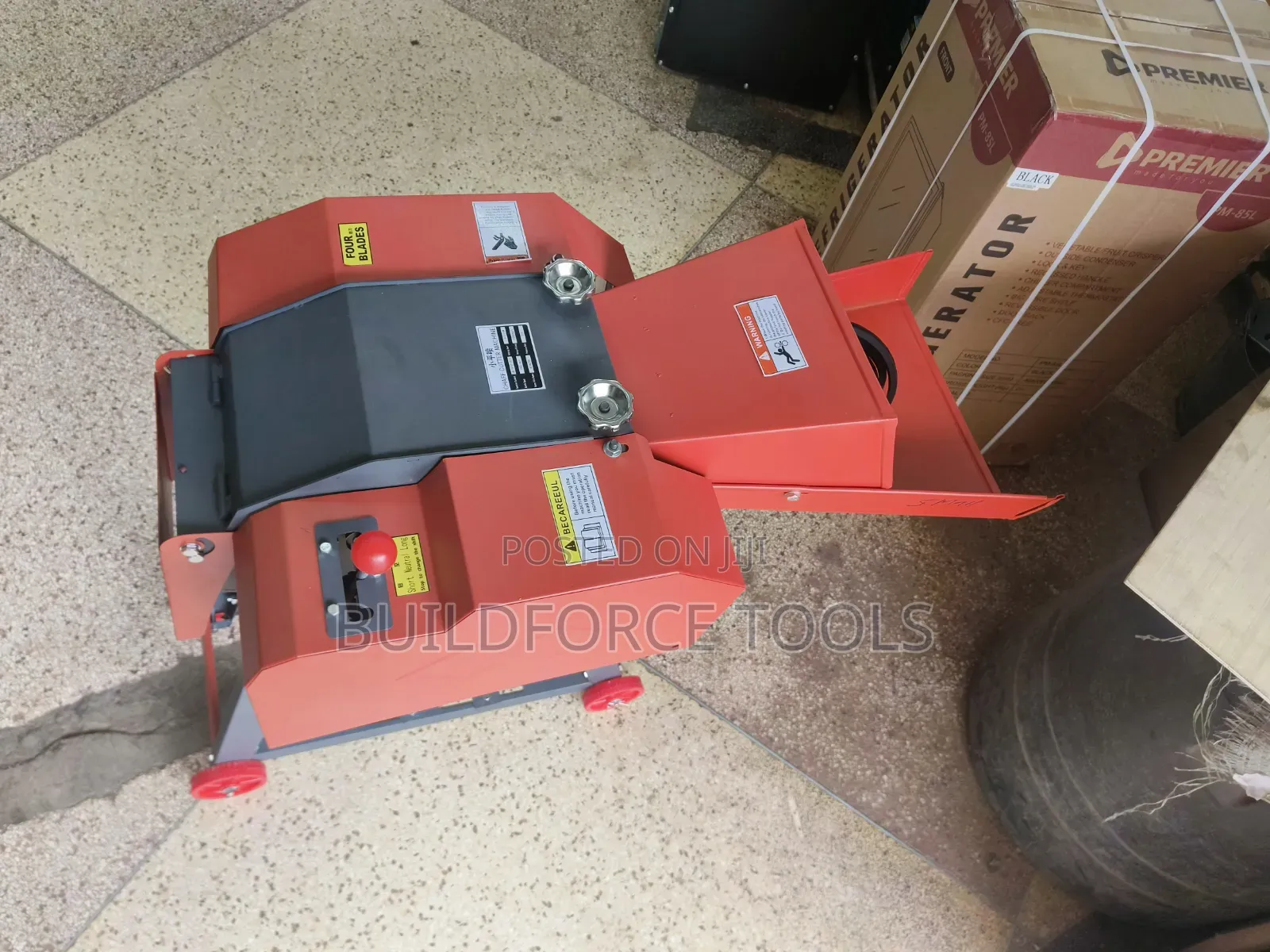 Heavy Duty Chaff Cutter With Gear and Conveyer Belt Engine or Motor