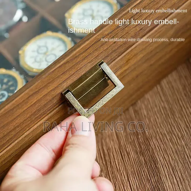 6 Slot Pu Leather Watch Organizer Box | Brown