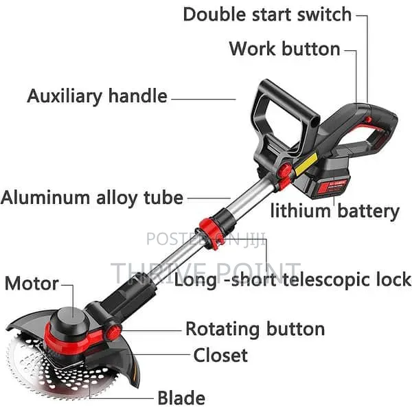 9 Blades Lawn Mower Grass and Bush Cutter