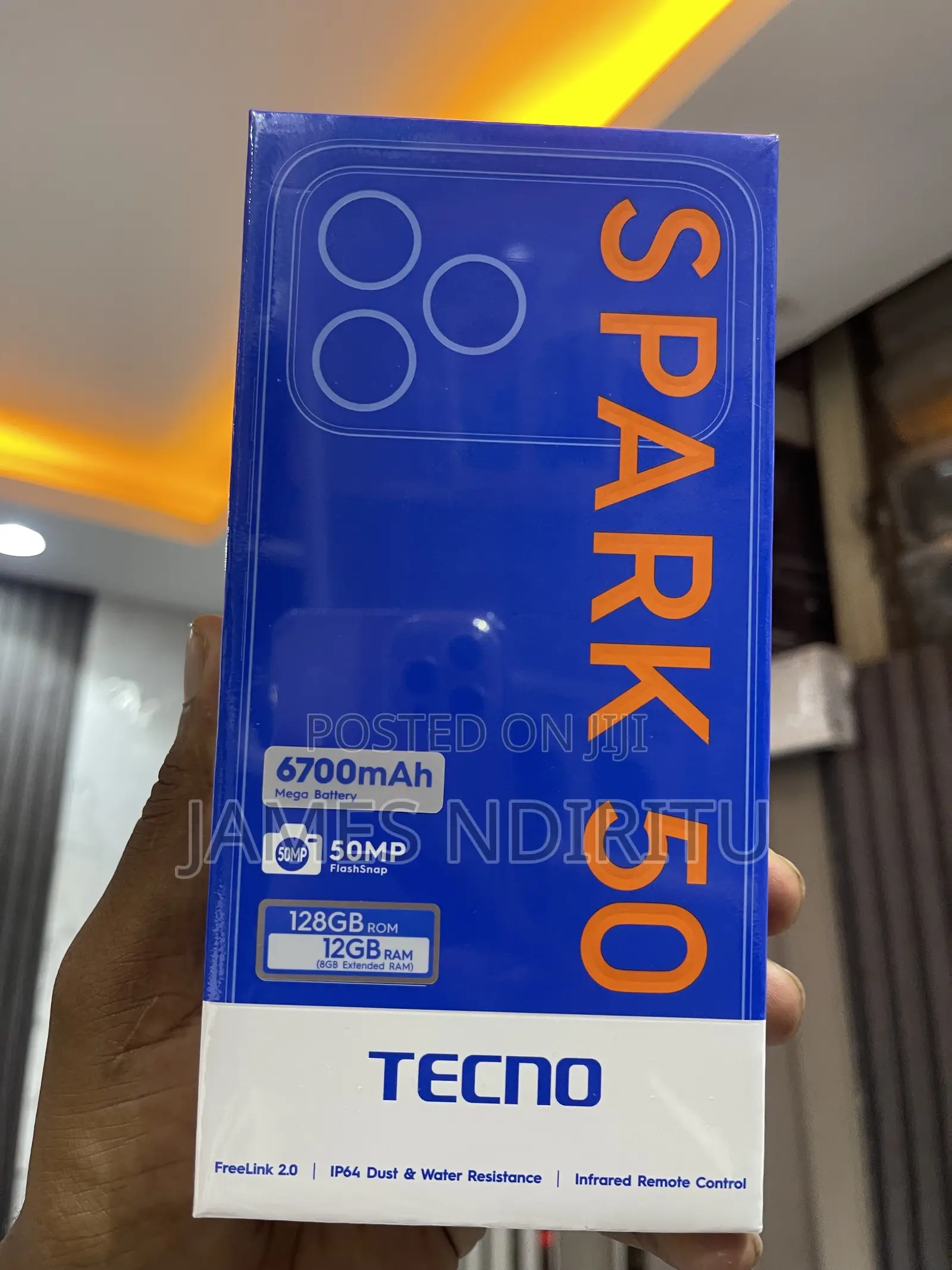 New Tecno Spark 50 128 GB Black