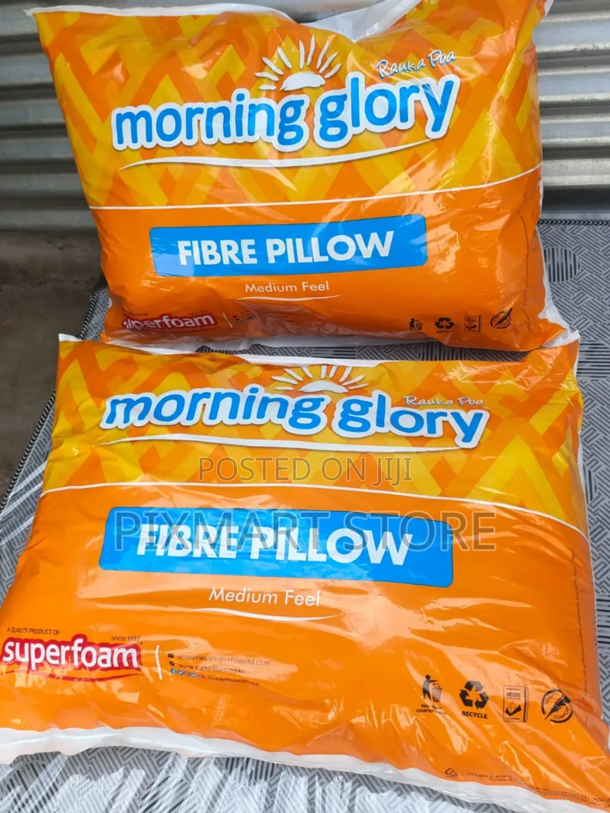 2 PCS Morning Glory Superfoam Fibre Pillow Soft Support