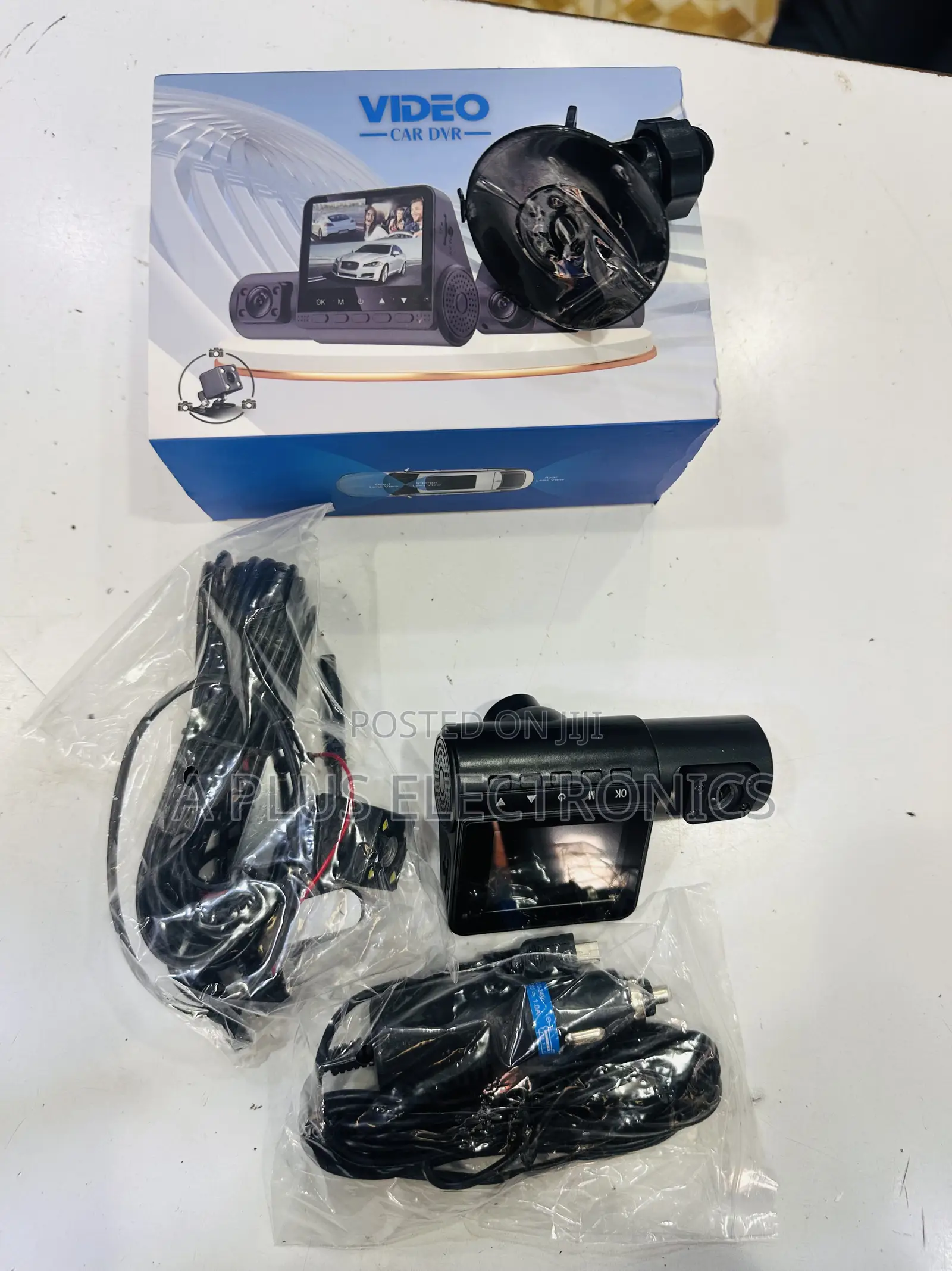 G50 3 Lens Dash Camera Front and Rear With Inside Recording