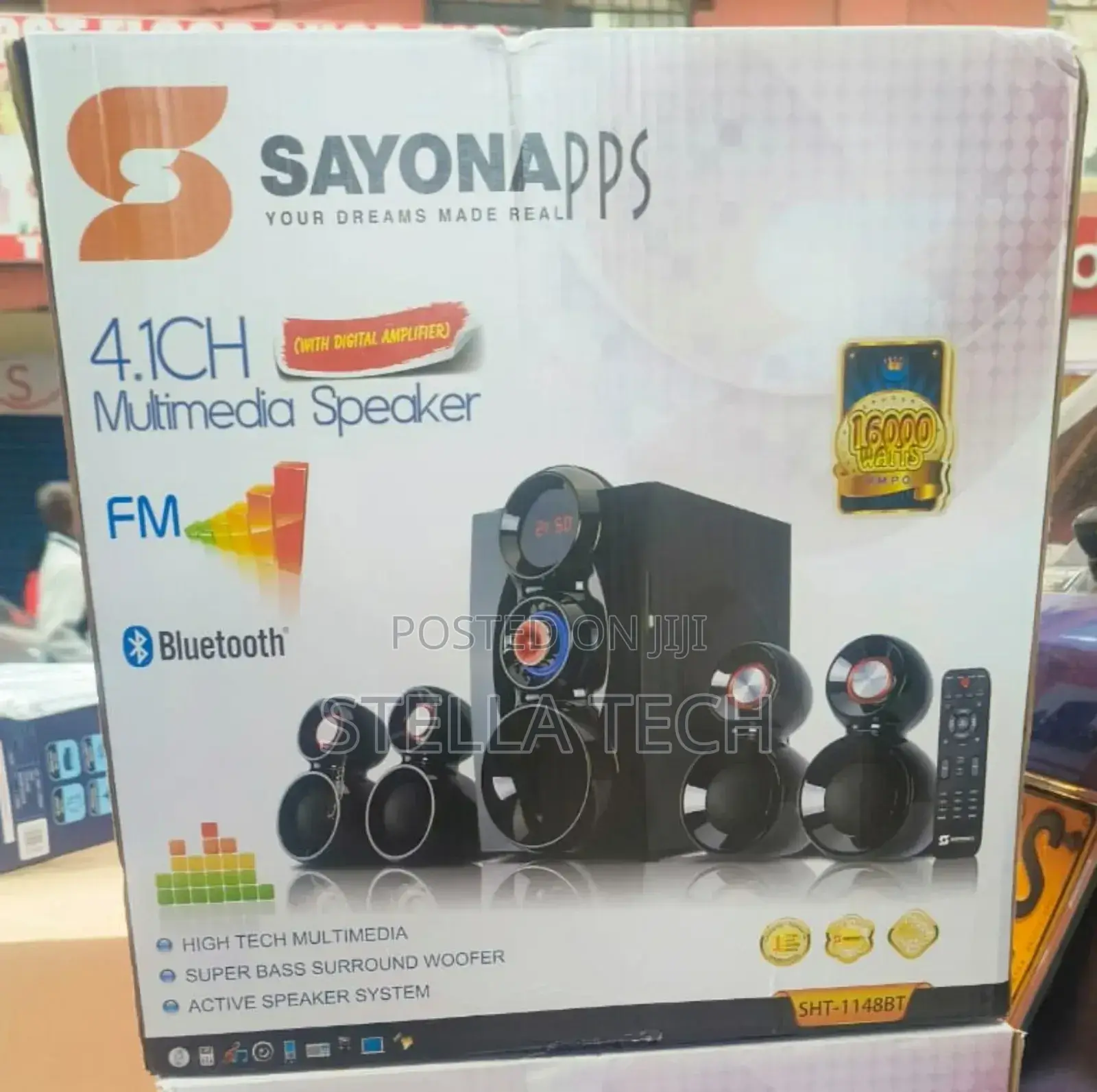 16000 Watts 4.1ch Sayona SHT-1148bt / SHT-1149bt Multimedia Speaker