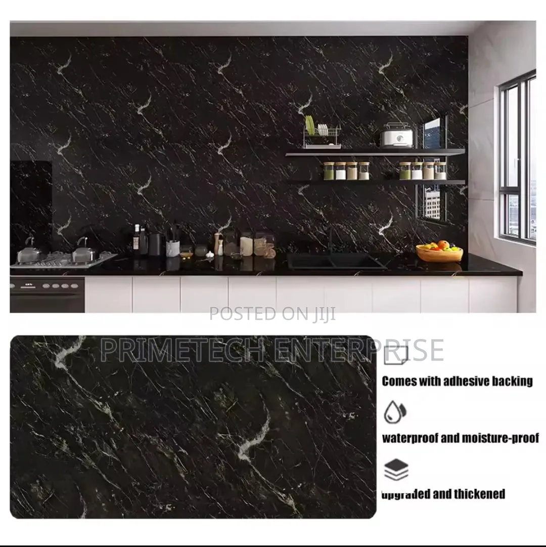 60cm By 3m Kitchen Marble Contact Paper