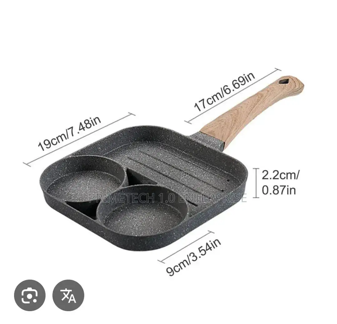 4 Slots or 3 Slots Granite Non Stick Pan Cake Pans