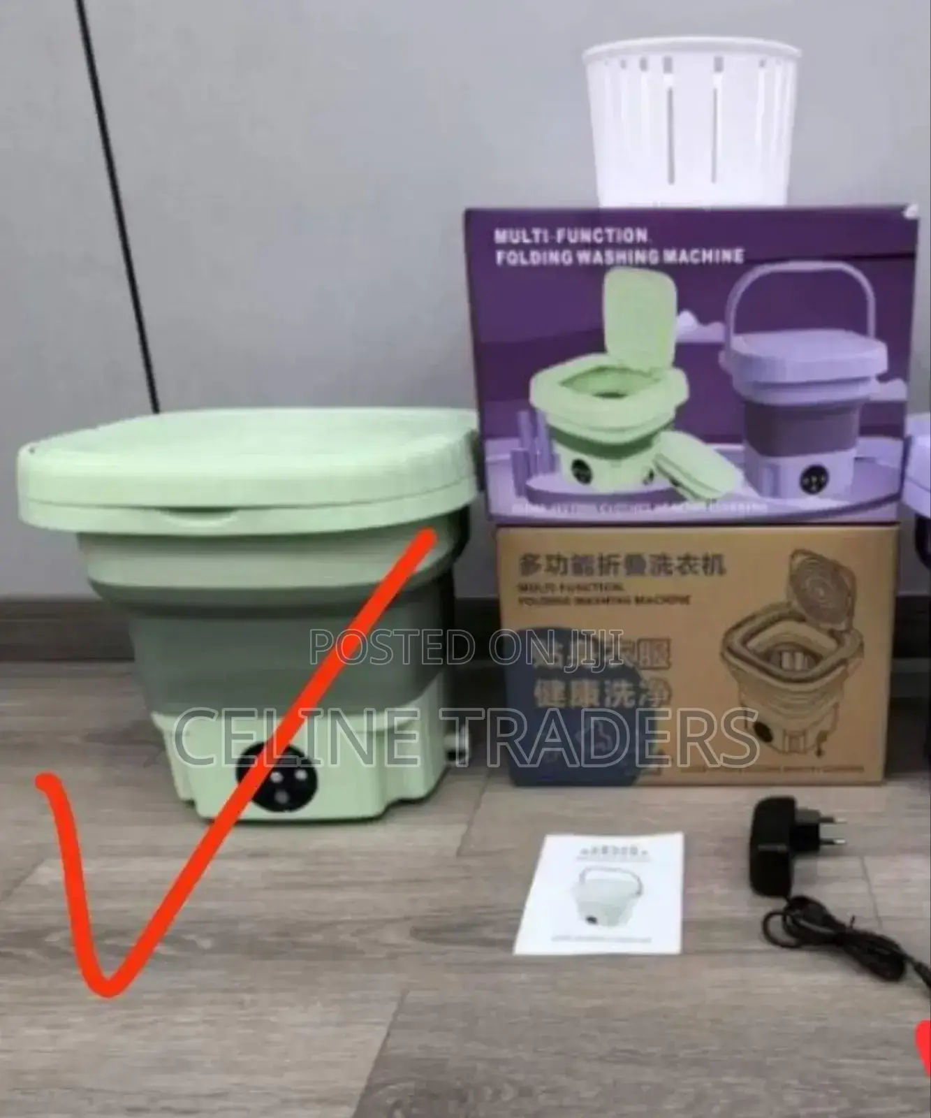 Electric Foldable Washing Machine. 7.5kg
*(Green Purple Colour)