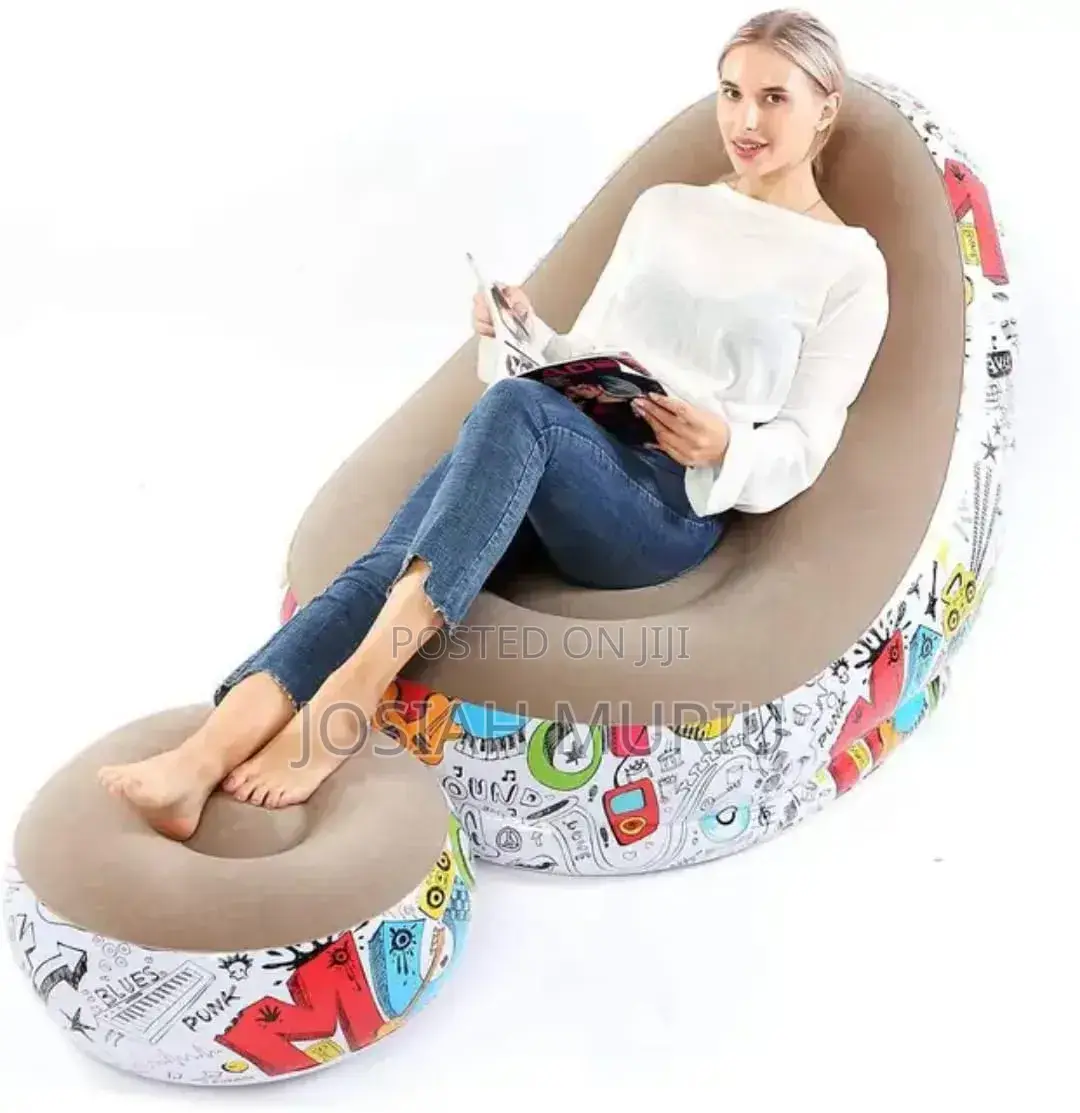 High Quality Inflatable Sofa With Foot Rest