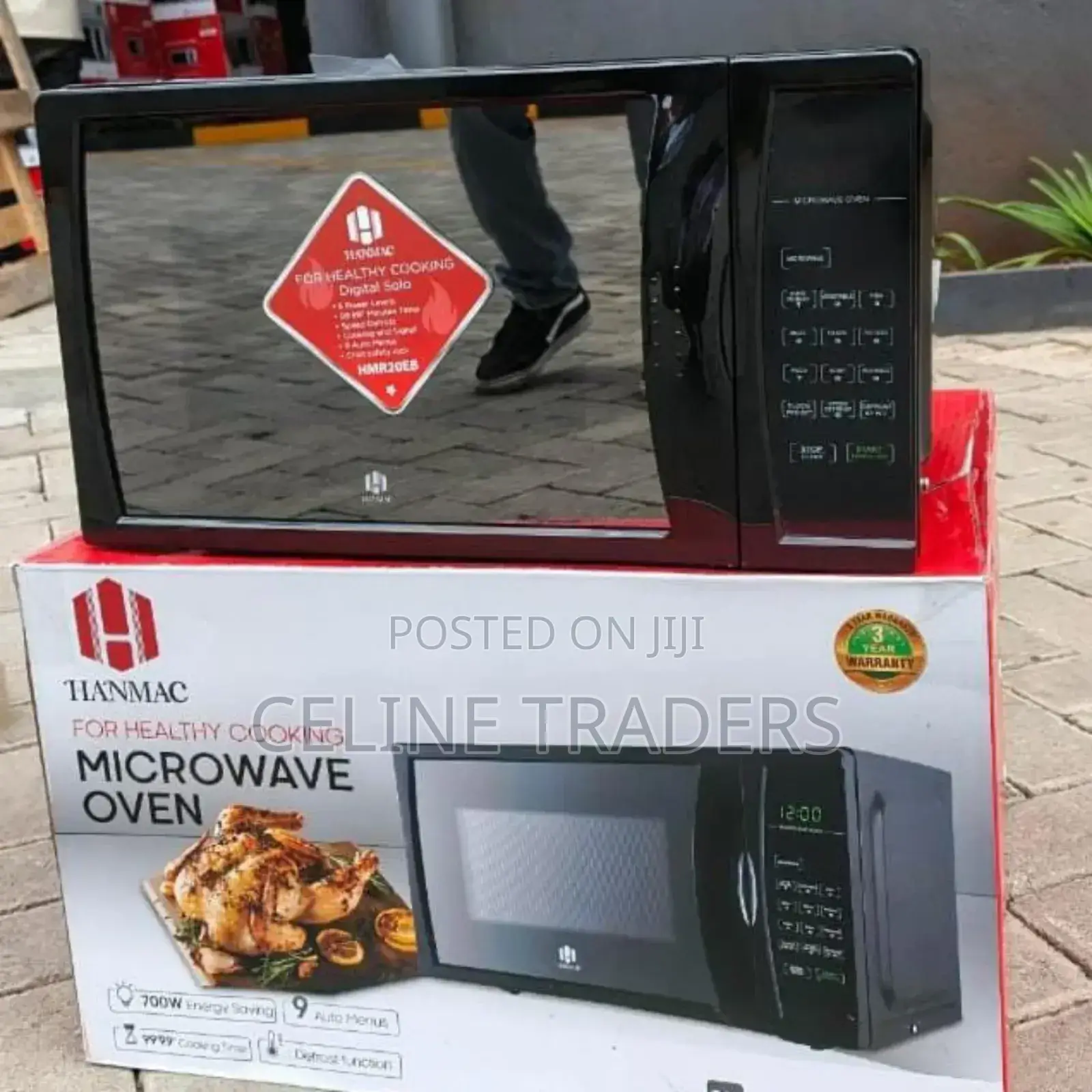 Hanmac 20ltrs Digital Microwave Oven (Black)