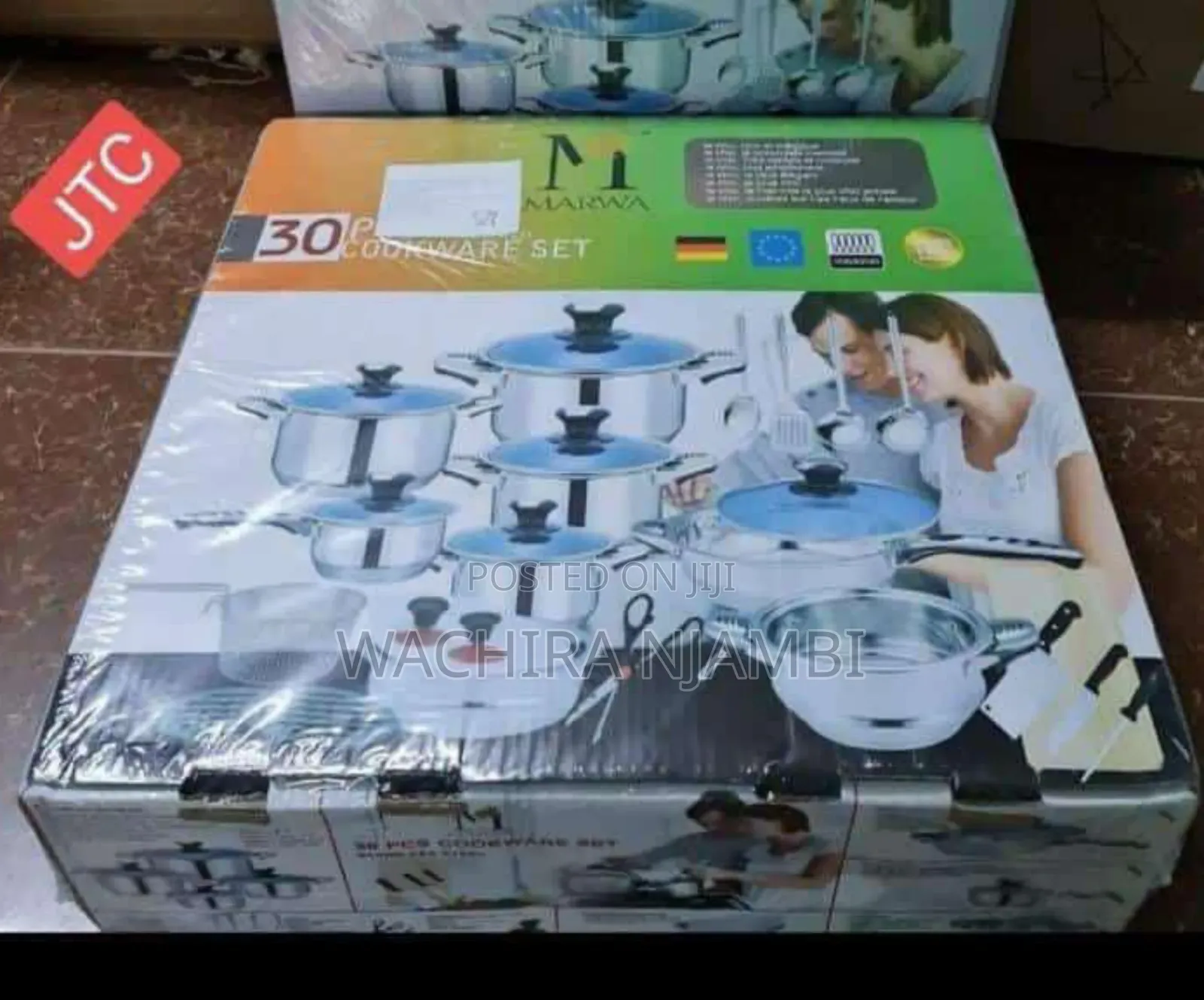 Marwa 30pcs High Quality Stainless Cookware Set