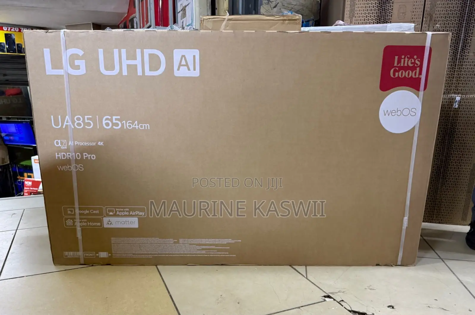 Lg 65”Ua85 Uhd Ai Tv -Frameless
