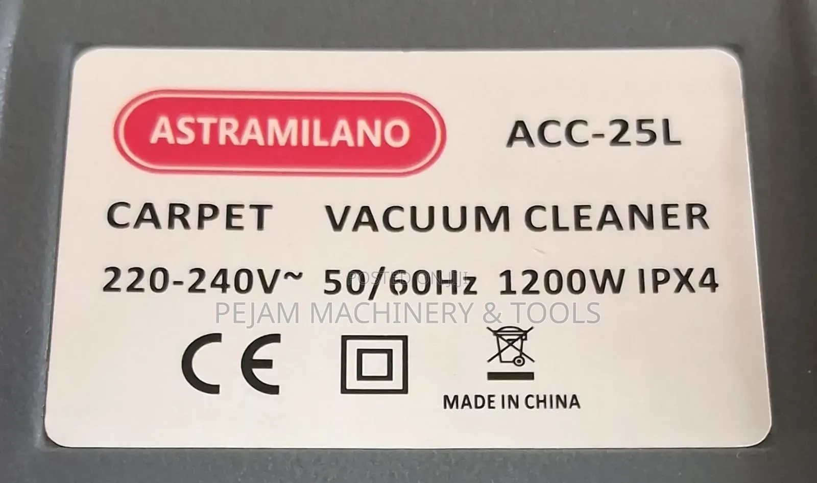 Astramilano 25l Small Portable Carpet Cleaner 1200w