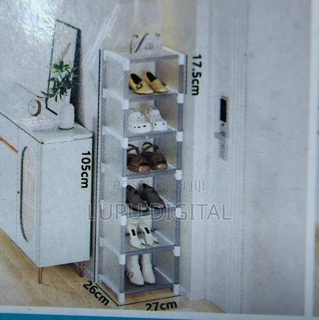 7 Layer Simple Membrane Shoe Cabinet Yk004 Size 27x26x122cm